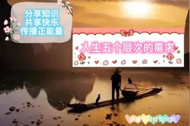 人生五个层次方面的需求@健康报