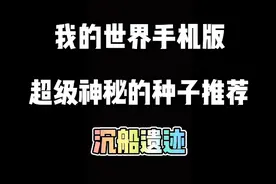 我的世界手机版超级神秘的种子推荐，沉船遗迹