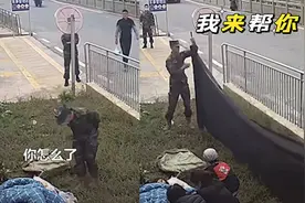 为战士们点赞！孕妇在武警营区门口紧急分娩，武警战士暖心救助视频封面