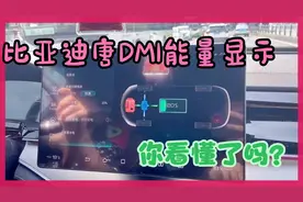 比亚迪唐Dmi能量流显示，不会调的看过来了。用油还是电一目了然