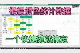 一个Excel快捷键，轻松搞定根据颜色统计数据的问题，简单又实用视频封面