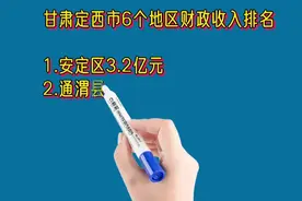 甘肃定西市6个地区财政收入排名视频封面