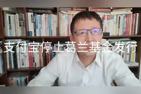 热点微观察，支付宝停止葛兰基金发行，背后原因分析，说明啥？视频封面