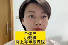 个体户小规模零申报，网上详细流程视频封面