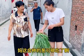 儿媳主动帮公公种大葱，一到菜地就开吃，婆婆：咱是来干活的！视频封面