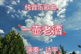 纯音乐经典歌曲《一壶老酒》，请欣赏视频封面