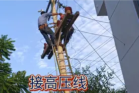 孟加拉新工厂接高压线，一天停电十多二十次，看的人多做的人少视频封面