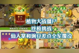 植物大战僵尸：和僵尸大魔王终极挑战，仙人掌和豌豆能否战胜？视频封面