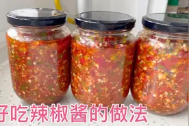 菜园子的青红辣椒吃不完，源子做成好吃的辣椒酱，又辣又香真过瘾视频封面
