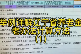 举例手把手教你辽宁省养老金计算方法（1），看家本领全部给你
