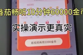 番茄畅听10分钟60000金币实操演示更真实。视频封面