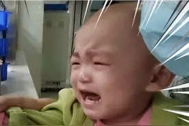 玥玥突然发高烧，在医院哭的音声音比谁都大，妈妈看着心疼视频封面