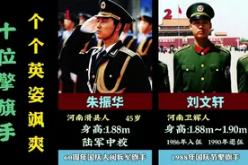 国旗护卫队10位擎旗手，平均身高1.88米，个个英姿飒爽视频封面