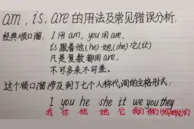 零基础小学英语语法（4）am,is,are的用法及常见错误分析