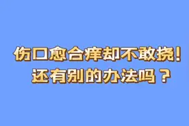 伤口愈合痒却不能挠！还有别的办法吗？视频封面