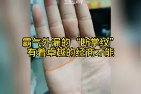 霸气外漏的“断掌纹”，有着卓越的经商才能视频封面