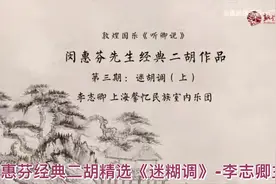 闵惠芬经典二胡精选《迷糊调》-李志卿主讲（上）视频封面