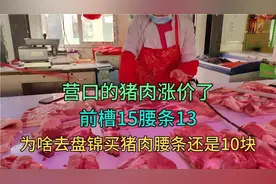 营口的猪肉涨价了，前槽15腰条13，为啥盘锦的腰条还是10块视频封面