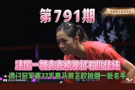 正胶拍倒众多名将，37岁黑马法国一姐袁嘉楠轻松打败石川佳纯视频封面