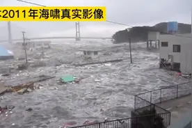 日本2011年大地震引发海啸真实影像，枥木县小山市海啸袭来影像