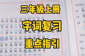 三上语文：字词是基础，识字表生字表词语表该怎样复习呢？一起学视频封面