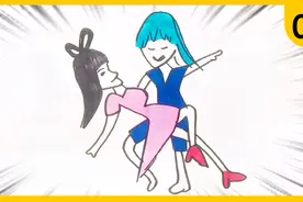 精灵梦叶罗丽：弟弟和我画最甜蜜的王默与水王子，你们猜这次谁赢视频封面
