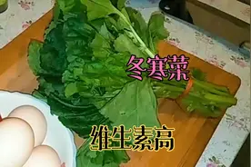 一把冬寒菜全身是宝，叶子炒蛋，杆杆炝炒，营养又美味！视频封面