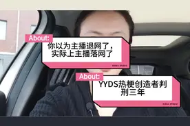你以为主播退网了，实际上主播落网了，YYDS热梗创造者判刑三年视频封面
