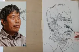 素描人物班＿人物头像结构起形练习（程师傅）示范课视频封面