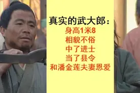 真实武大郎被黑700年，身高180当官夫妻恩爱，施耐庵后人登门道歉视频封面