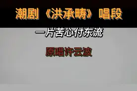 潮剧《洪承畴》一片苦心付东流，原唱许云波视频封面