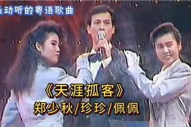 郑少秋珍珍佩佩《天涯孤客》歌词一句月亮光光不知感动了多少人,视频封面