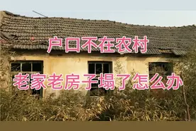 户口不在农村，老家老房子塌了怎么办
