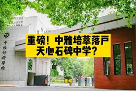 重磅！路边社消息，中雅培萃落户天心石碑中学，省府小区奔走相告视频封面