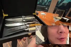 今天不给粉丝尝试一下用小打野刀吃牛排，自选打野刀。三分熟牛肉视频封面