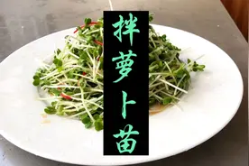 萝卜苗，富氧水培育活体芽苗菜。富含维生素A、C。健康养生！视频封面