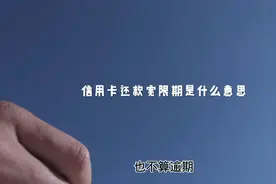 信用卡还款宽限期是什么意思 #信用卡 #卡片 #负债视频封面