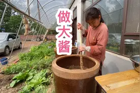 东北农民做大酱？原来盐和黄豆的比例是这样的？难怪好吃