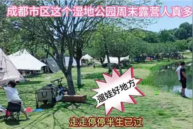 成都市区这个湿地公园，一到周末就很多人来露营，遛娃打卡好地方视频封面