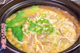 川妹子分享成都特色小吃豆汤饭的做法，汤浓饭香，吃一碗浑身暖和
