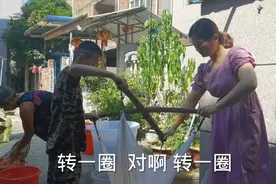 农村婆媳手工制作红薯粉全过程，从红薯变红薯粉原来经过这些工序视频封面