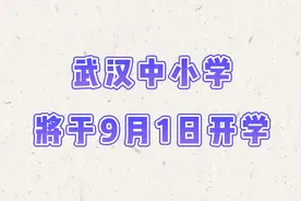武汉中小学将于9月1日开学视频封面