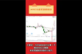 手机版MACD指标参数这么设置能提前抄底！