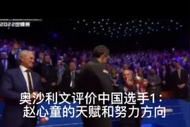 奥沙利文评价中国选手1：赵心童的天赋和努力方向视频封面