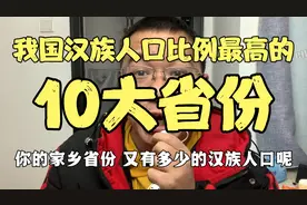 我国汉族人口比例最高的＂10大省份＂，看你家乡省份有多少汉族人