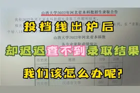 投档线出炉后，却迟迟查不到录取结果，这是什么情况？怎么办呢？