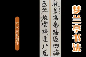 林发礼撰:卅年高速路通四海；五地航空机达八荒。王毅书视频封面