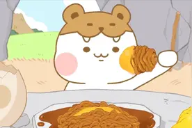 美食动画：小可爱吃炸酱面