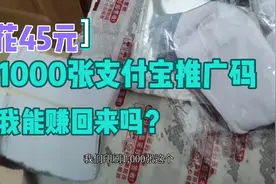 花44元印1000张支付宝推广码，我能赚回来吗？视频封面