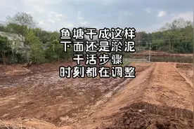 晒了一年多的鱼塘底下竟还是淤泥 我的干活思路也跟着不停做速整视频封面